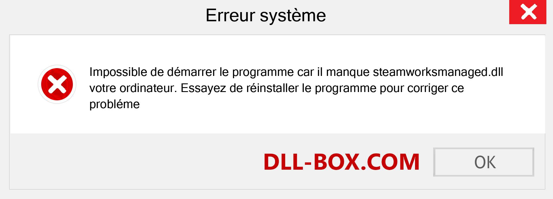 Le fichier steamworksmanaged.dll est manquant ?. Télécharger pour Windows 7, 8, 10 - Correction de l'erreur manquante steamworksmanaged dll sur Windows, photos, images